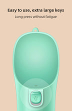 Portable Pet water bottle with attached drinking bowl