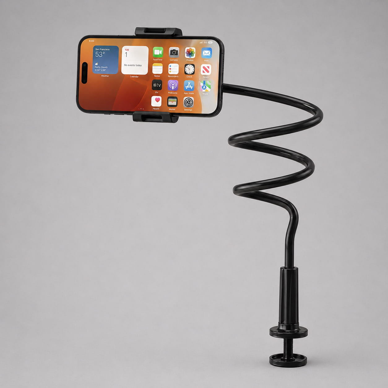 Luminomo Arc Eclipse flexible phone mount studio product shot