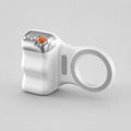 Luminomo Capture magnetic camera grip with built-in shutter controls displayed on a clean light gray background.